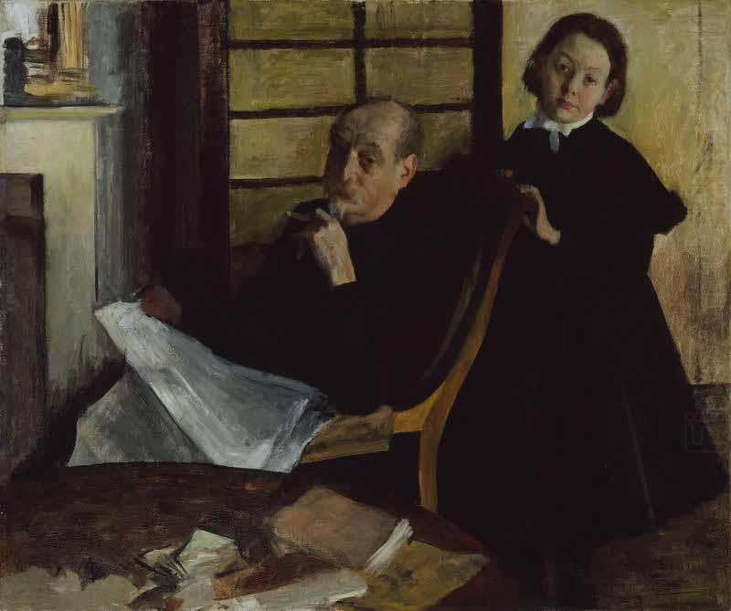 Edgar Degas Henri Degas and His Niece Lucie Degas china oil painting image